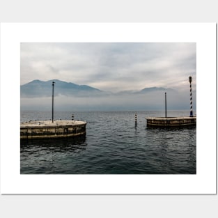 Winter Lake Garda at Castelletto Posters and Art